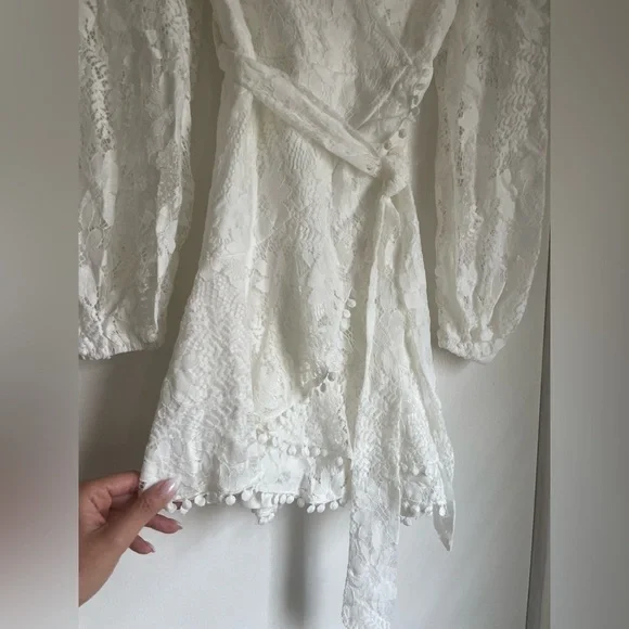 saints and secrets white lace dress Saints secrets lace